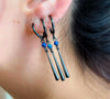 Black Zoro Earrings with Opal Artful Values