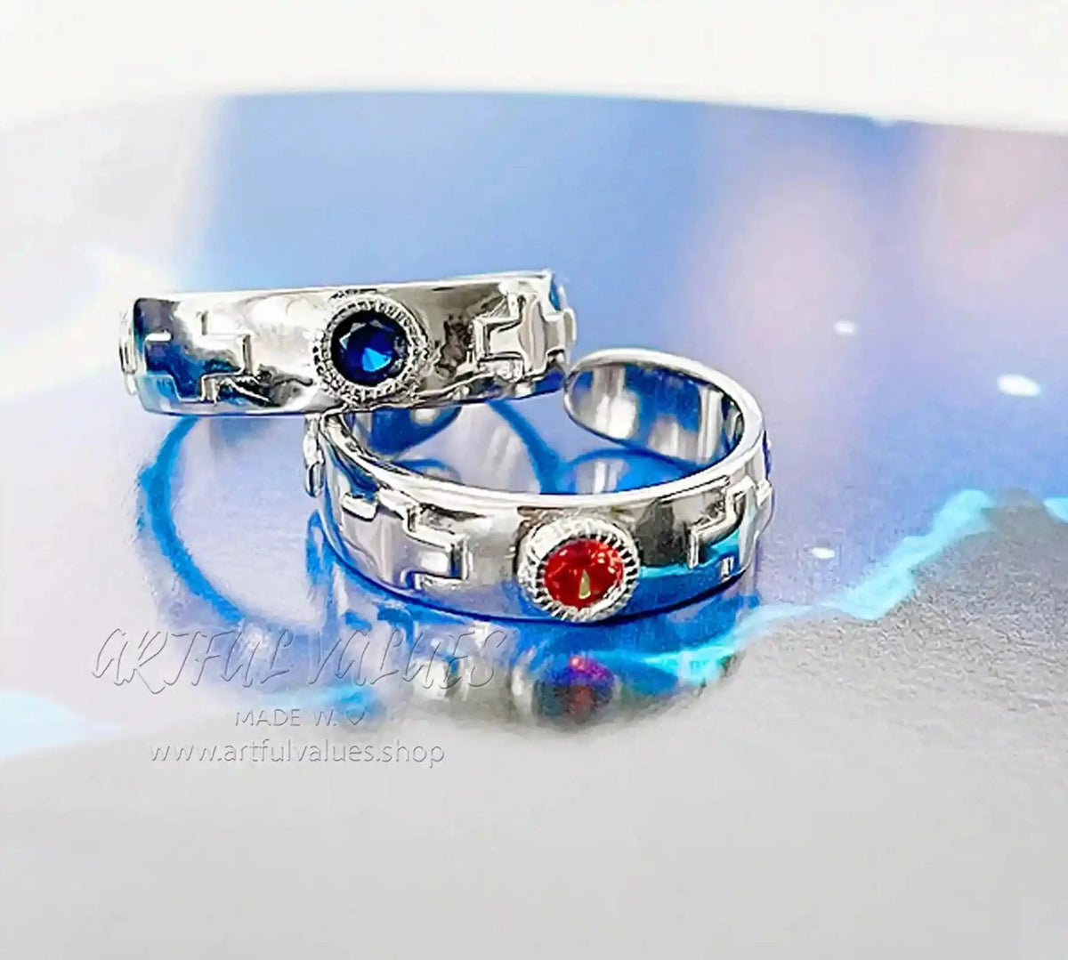 Howl's Moving Castle Sterling Silver Ring Set