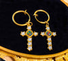 Fire Opal Cross Earrings Artful Values