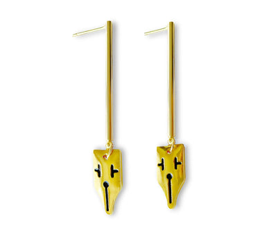 JoJo Gold Pen Earrings Artful Values