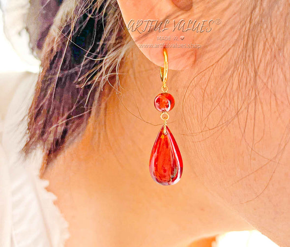 Nausicaa Valley of the Wind Red Earrings Artful Values