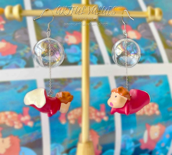 Studio Ghibli Ponyo Earrings Artful Values