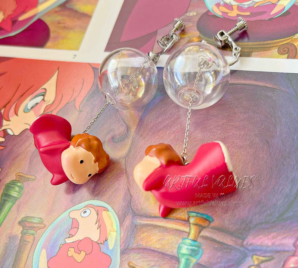 Studio Ghibli Ponyo Earrings Artful Values