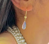 White Opal Teardrop Earrings - Artful Values