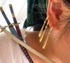 Roronoa Zoro earrings dangle wedding jewelry - Artful Values