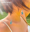 Blue Crystal Long Earrings - Artful Values
