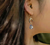 celestial moon earrings swarovski earrings