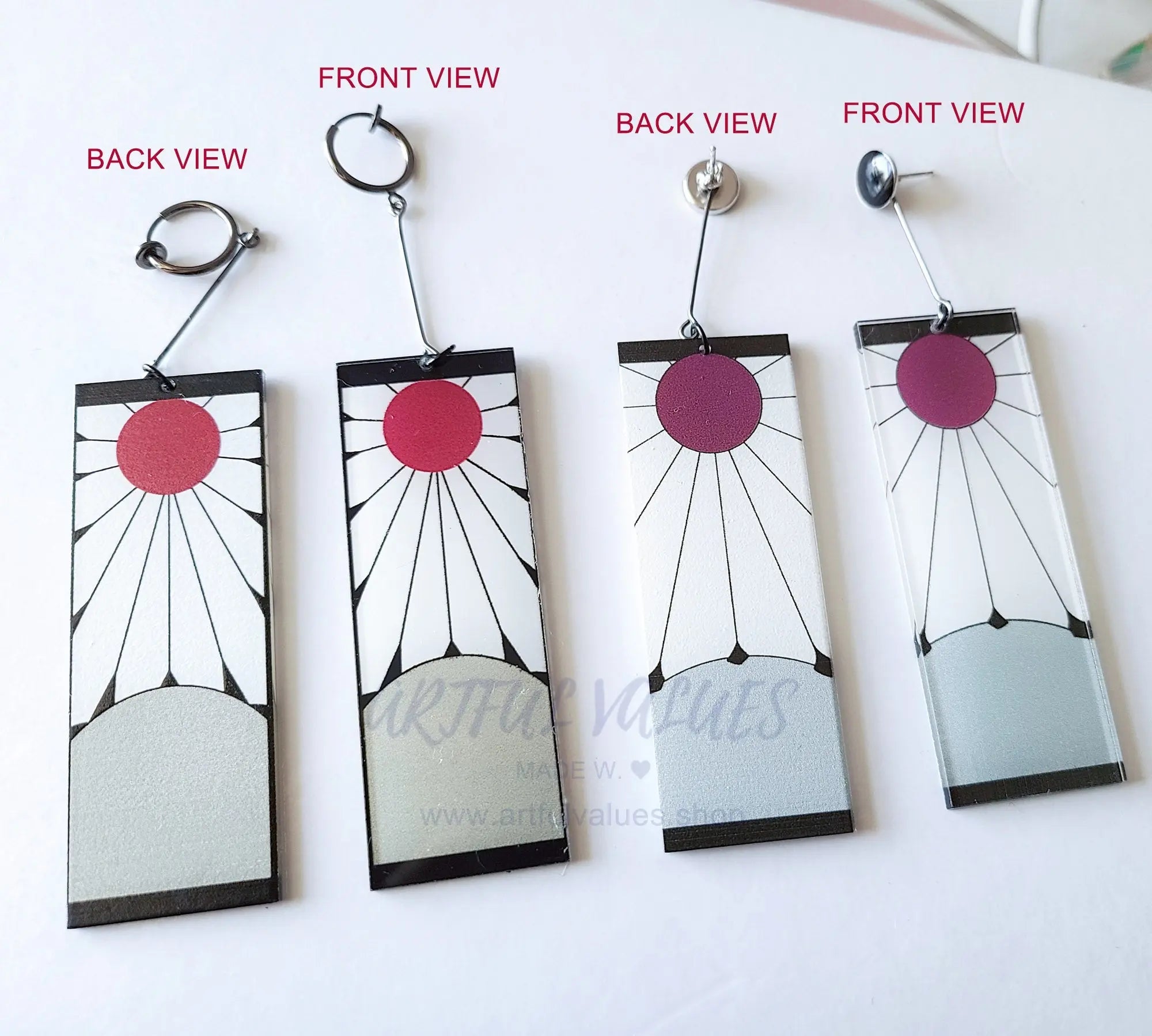 Tanjiro Earrings Demon Slayer Hanafuda Artful Values tanjiro-earrings-demon-slayer-hanafuda-artful-values