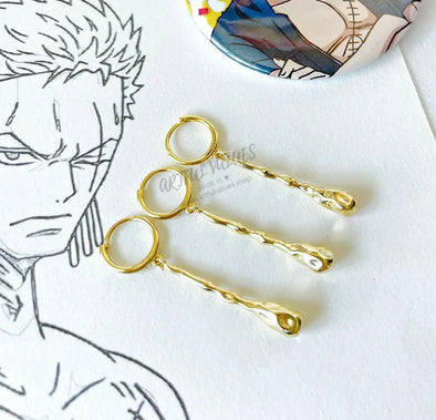 Zoro Roronoa One Piece anime earrings